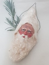 Alter Weihnachtsmannkopf Masse Christbaum Weihnachtsbaum Schmuck Santa Claus 