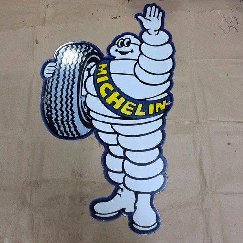 Michelin porzellan emailschild - michelin,