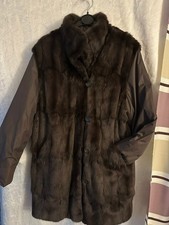 Echt-Pelz Wendemantel mit