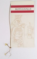 Speisekarte Hotelhalle