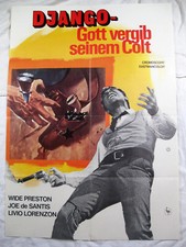 DJANGO - GOTT VERGIB SEINEM COLT - Poster Plakat Filmplakat - Wayde Preston