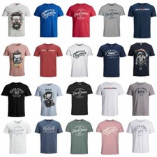 Jack & Jones Herren T-Shirt mit Rundhals Kurzarm Sport Clubwear Party 
