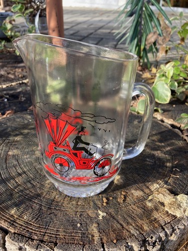 Vintage glas krug automobil - glas,