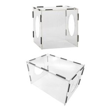 Tragbare Staubsammelabdeckung, durchsichtige Polierbox aus Acryl, staubdichte