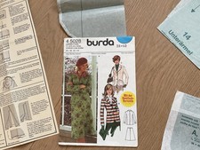 Schnittmuster Burda 4 5028 Jacke Tussenvoering Kragen Größe 38 Größe 40