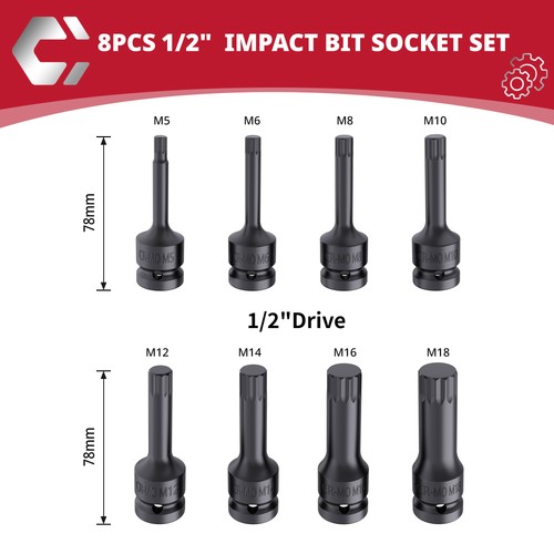 Xzn bit stecknuss satz 8tlg - bit,