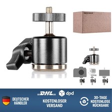 Kugelkopf Kamera Stativ 360° Drehbarer Schwenkkopf für DSLR Smartphone Action...