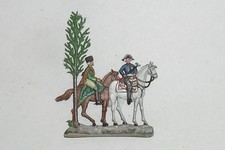 Zinnfiguren, Flachfiguren, Preußen 1756/63, Friedrich II mit Husar, SB