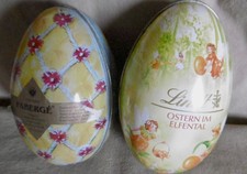 2 x Lindt Blechdosen Eier 1x