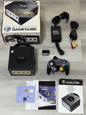 NINTENDO GAMECUBE KONSOLE DOL-001 SCHWARZ INKL.OVP GETESTET & GEPRÜFT