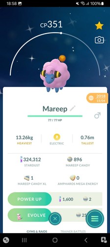 Shiny mareep pokemon - shiny,
