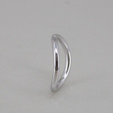NIESSING Ring in 585/14k Weissgold ohne Besatz