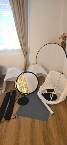 Fotostudio set falt lichtzelt - set:, falt-lichtzelt