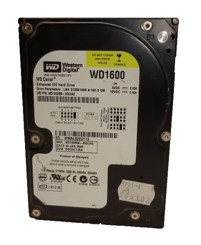 160 ide wd1600 - 160, gb