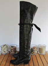 Italienische Designer Stiefel Elyse overknee Gr. 37 true vintage