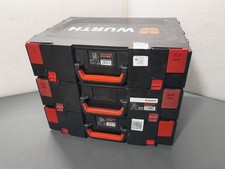 3x Würth Werkzeugkoffer Koffer Gerätekoffer Leerkoffer Maschinenkoffer mit Inlet