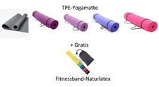 TPE Yogamatte + Fitnessband