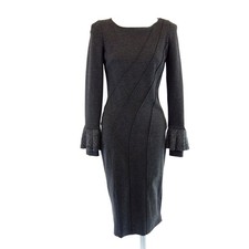 ROBERTO CAVALLI Class Damen Kleid Midi Midikleid Abendkleid Etuikleid Grau Neu