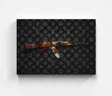 Leinwandbild Pop Art Ofen Haus