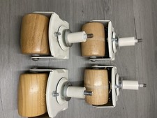 4 Bettrollen für Bett: Treca de Paris ; Vollholz Buche, auch für Pflegebett