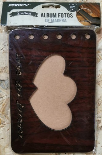 Holz fotoalbum love - love, /