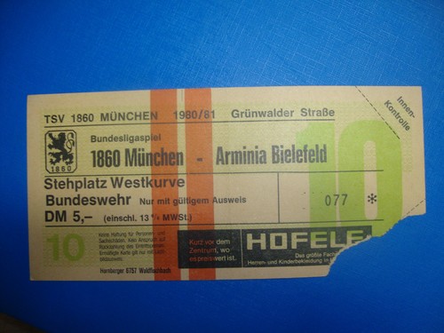 Ticket 1860 münchen - 1860,
