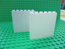 2x Lego Mauerteil weiß 1x6x5 Mauer Panele Wand Element 59349 aus 7498 (130422R)