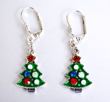 Weihnachtsohrringe mit Brisur Weihnachts Geschenk Ohr Schmuck Tannenbaum Neu