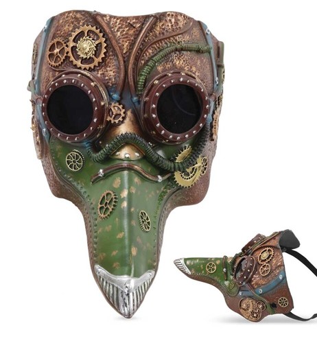 Steampunk pestmaske - steampunk,