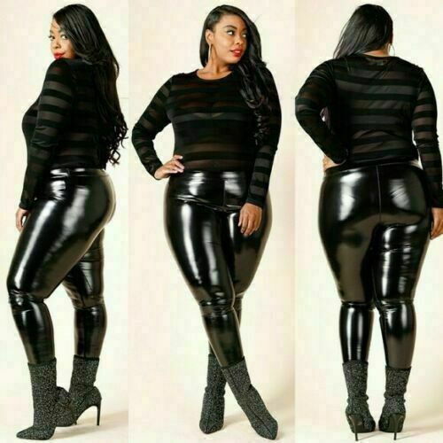 Glänzende leggings damen - glänzende,