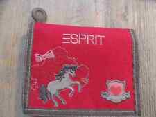 ESPRIT schönes Portemonnaie Pferd rot TOP HA1116