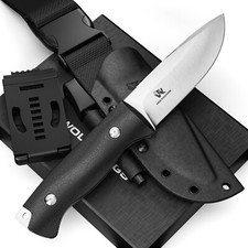 Gebraucht Wolfgangs LUPUS Outdoor-Messer feststehende Klinge Survival Jagdmesser