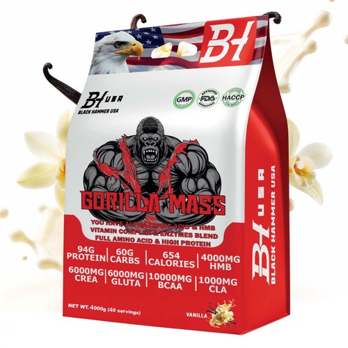 Gorilla mass gainer 4kg - gainer,