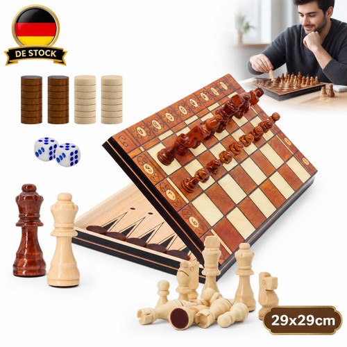 Schachfiguren aus holz - aus,