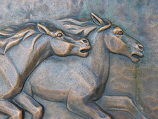 VINTAGE RELIEF WANDBILD MASSIV