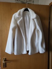 Cremfarbige Teddyjacke in  44