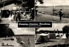 Ak Kressbronn am Bodensee, Campingplatz, Bodensee, Segelboot,... - 4872650