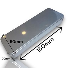 12 x Metalldosen , Blechdose,  150 x 50 x 20 mm Box, Stiftbox, Dose, Rechteckig