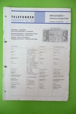 Service Manual-Anleitung für Telefunken  HiFi Studio 1,Compackt 9000 ,ORIGINAL