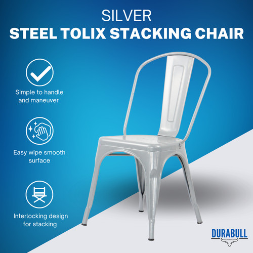 Tolix stahl stapelstühle - stapelstühle,