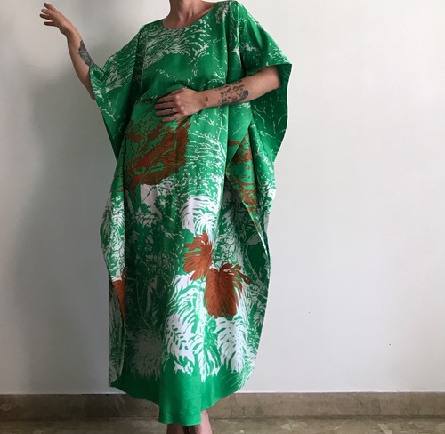 70er vintage kaftan kleid - vintage,