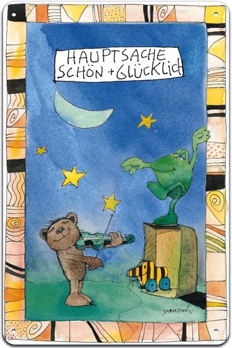 Janosch blechschild wandschild - janosch,