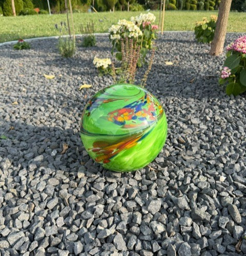 Gartenkugel grün 25cm - gartenkugel,