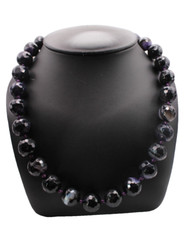 Collier Edelstein Schwarz und