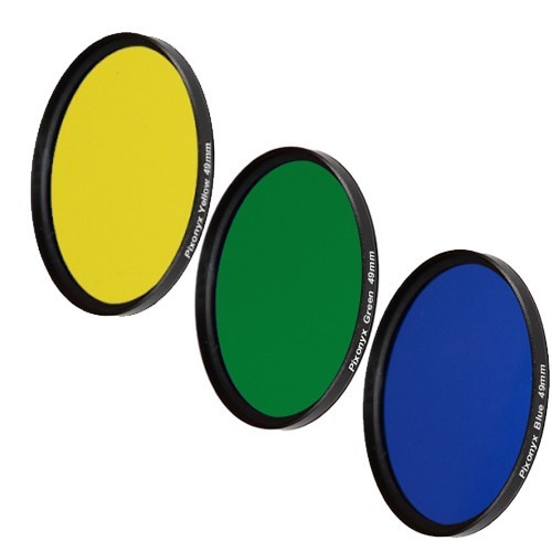 49mm 3er set farbfilter - 3er-set, –
