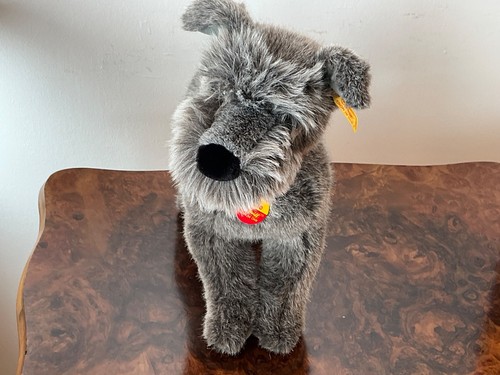 Steiff hund schnauzer grau - schnauzer,,