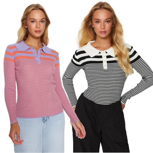 Damen polo shirt gestreift - damen,