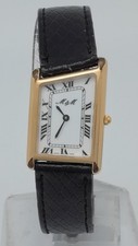 M&M Damenuhr,ETA 980.003,Swiss Made,schwarzes Lederband,die Uhr läuft nicht,