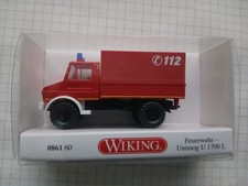 Wiking 086160 MB Unimog U 1700 L Pritsche/Plane Feuerwehr 1:87 H0 Modell