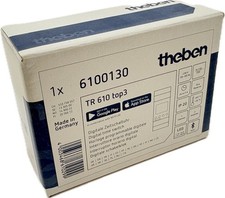 Theben TR 610 top3 Digitale Zeitschaltuhr 1-Kanal mit App-Progr. Wochenprogramm